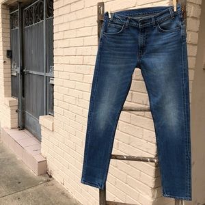 Levi’s 505 c (cropped) vintage wash, ORANGE TAB